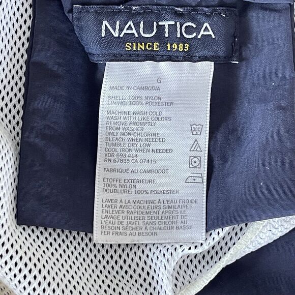 Nautica Men's Quick Dry Large Nylon 8" Swim Trunks Navy - Picture 10 of 14